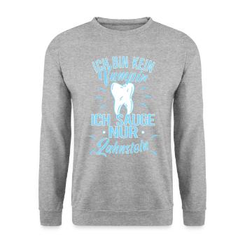 Arzthelferin MFA Krankenschwester Pflegekraft crna - Unisex Pullover - Weißgrau meliert - Vorne - Alina (178cm) & Michal (187cm)