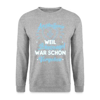 Arzthelferin MFA Krankenschwester Pflegekraft crna - Unisex Pullover - Weißgrau meliert - Vorne - Alina (178cm) & Michal (187cm)