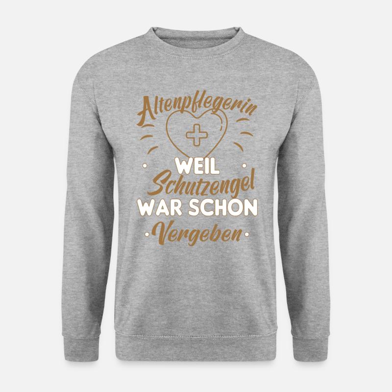 Altenpflegerin Pfleger Pflegerin Pflegefachkraft - Unisex Pullover - Weißgrau meliert