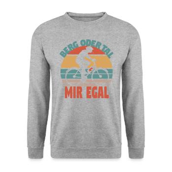 Elektrofahrrad Pedelec EBike E-Bike Hilfsmotor - Unisex Pullover - Weißgrau meliert - Vorne - Alina (178cm) & Michal (187cm)