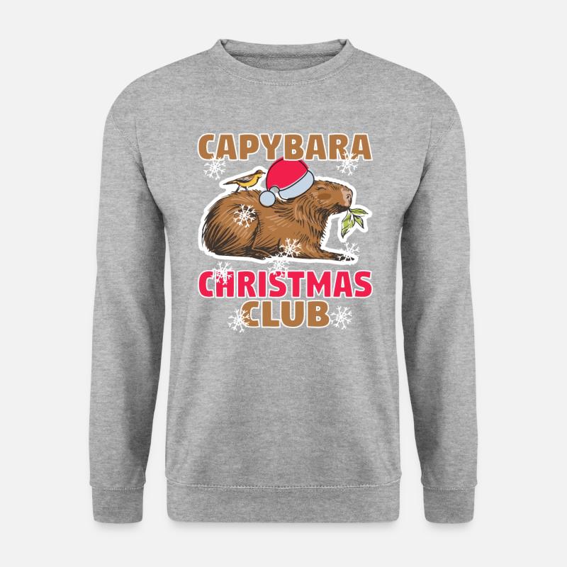 Capybara Snow Christmas Capybara Winter - Unisex Sweatshirt - salt & pepper
