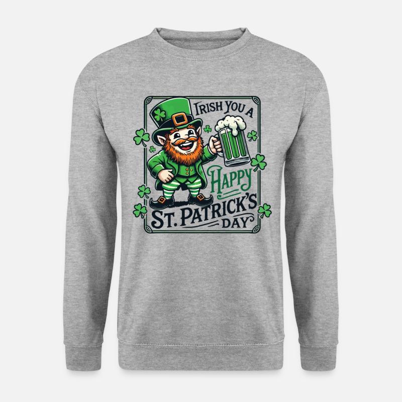 Irish St. Patrick's Day Leprechaun - Unisex Sweatshirt - salt & pepper