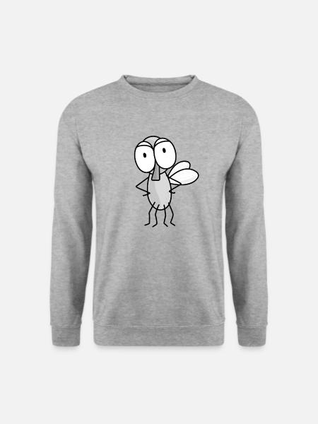 Dienstfliege - Unisex Pullover - Weißgrau meliert