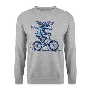 Design de vélo orignal pour les amateurs de vélo de route avec style - Sweat-shirt Unisexe - gris chiné - Devant - Alina (178cm) & Michal (187cm)
