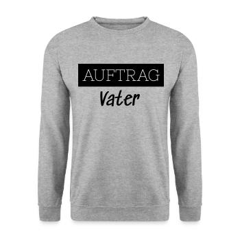 Order Father Family Funny Gift - Unisex Sweatshirt - salt & pepper - Front - Alina (178cm) & Michal (187cm)