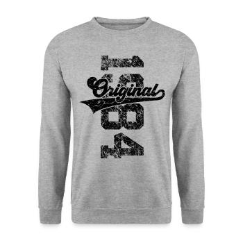 42ND BIRTHDAY ORIGINAL 1984 - Unisex Sweatshirt - salt & pepper - Front - Alina (178cm) & Michal (187cm)
