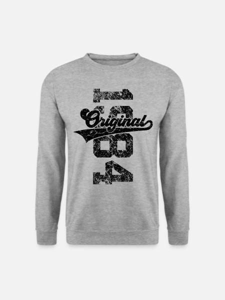 42. GEBURTSTAG ORIGINAL 1984 - Unisex Pullover - Weißgrau meliert
