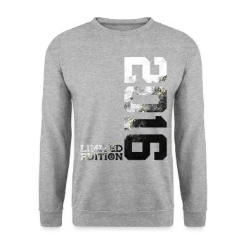 10E ANNIVERSAIRE 10 ANS ÉDITION LIMITÉE 2016 - Sweat-shirt Unisexe - gris chiné - Devant - Alina (178cm) & Michal (187cm)
