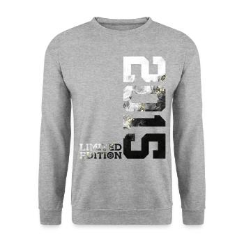 11E ANNIVERSAIRE 11 ANS ÉDITION LIMITÉE 2015 - Sweat-shirt Unisexe - gris chiné - Devant - Alina (178cm) & Michal (187cm)