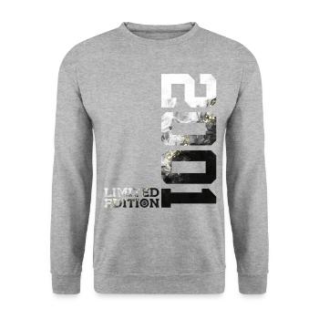 25TH BIRTHDAY 25 YEARS LIMITED EDITION 2001 - Unisex Sweatshirt - salt & pepper - Front - Alina (178cm) & Michal (187cm)
