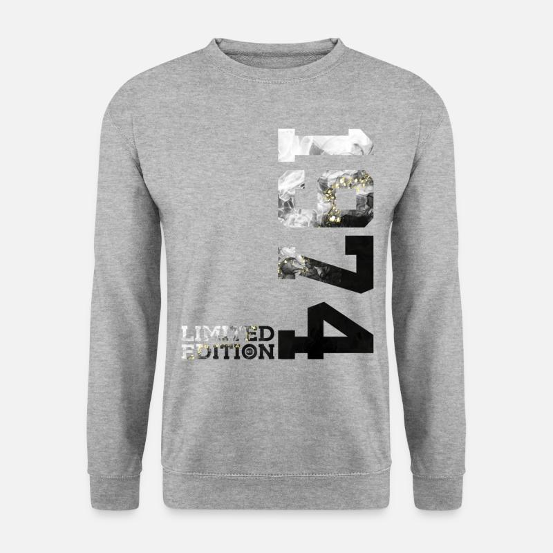 52. GEBURTSTAG 52 JAHRE LIMITED EDITION 1974 - Unisex Pullover - Weißgrau meliert