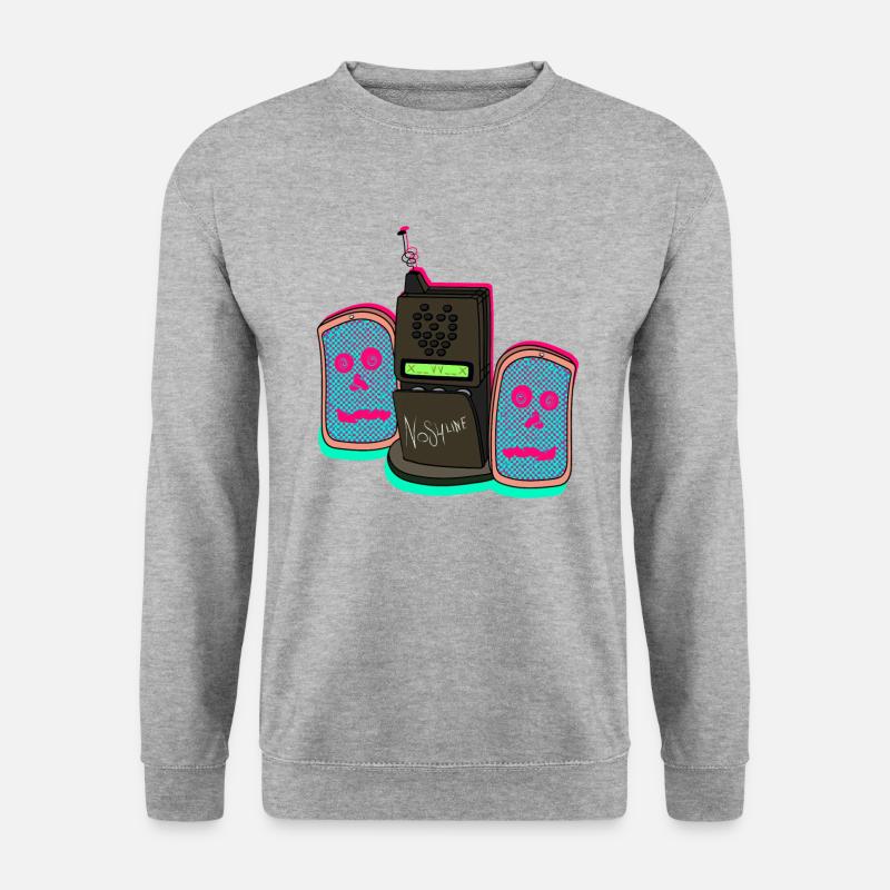 NOS4LINE - Unisex Pullover - Weißgrau meliert