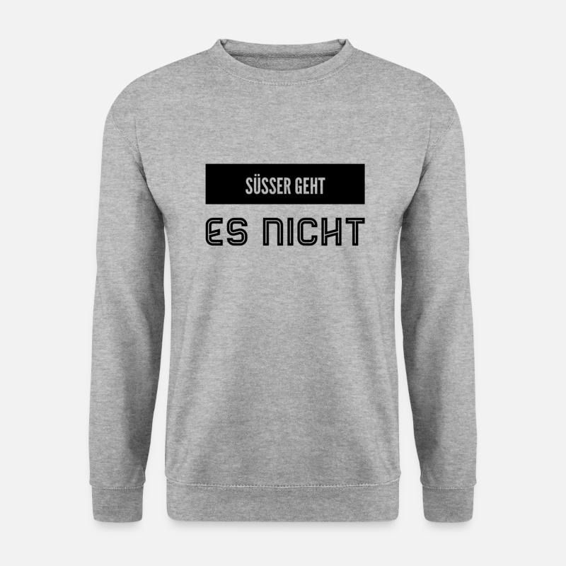 unbeschreiblich süß - Unisex Pullover - Weißgrau meliert