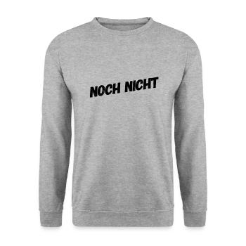 später - Unisex Pullover - Weißgrau meliert - Vorne - Alina (178cm) & Michal (187cm)