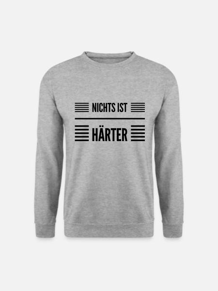 was könnte härter sein - Unisex Pullover - Weißgrau meliert
