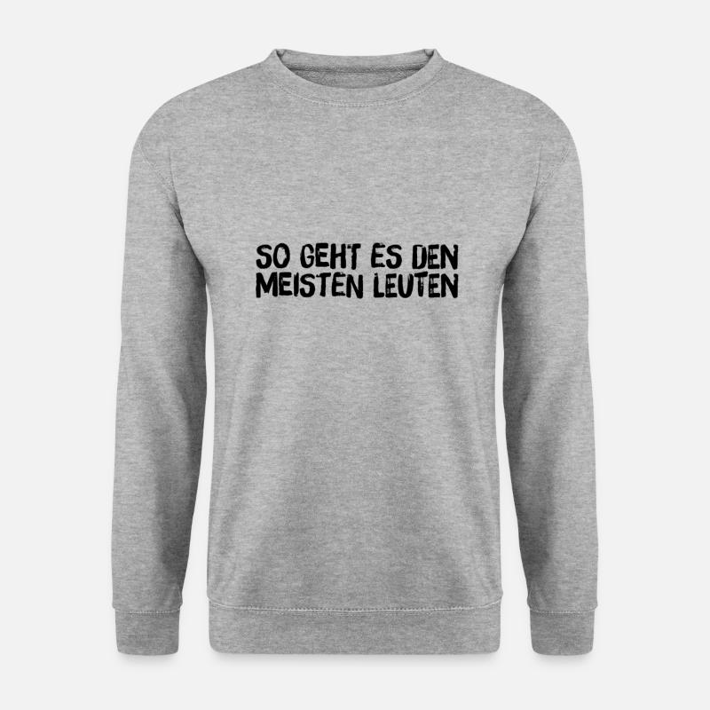 mein Mitgefühl - Unisex Pullover - Weißgrau meliert