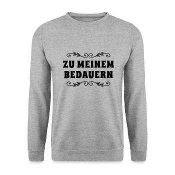 mirfühlend - Unisex Pullover - Weißgrau meliert - Vorne - Alina (178cm) & Michal (187cm)