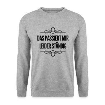 das kenne ich schon - Unisex Pullover - Weißgrau meliert - Vorne - Alina (178cm) & Michal (187cm)