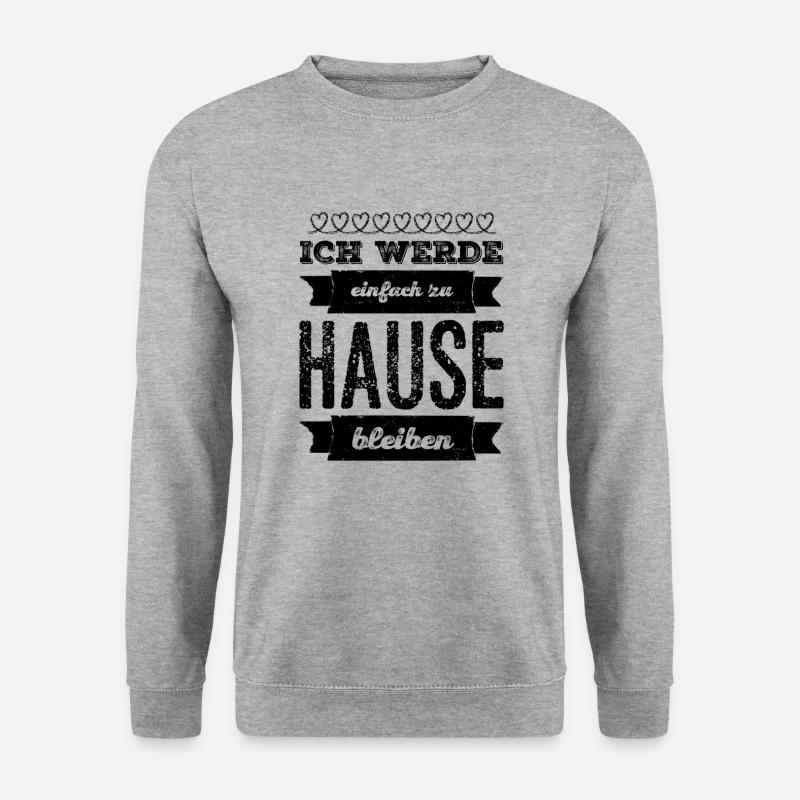 Partys sind out - Unisex Pullover - Weißgrau meliert