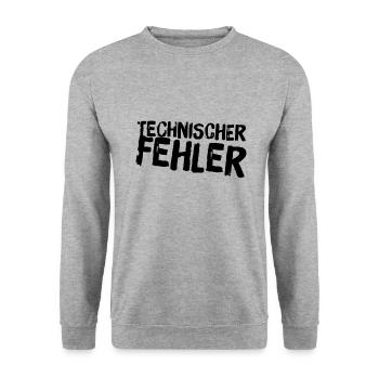 technischer Fehler - Unisex Pullover - Weißgrau meliert - Vorne - Alina (178cm) & Michal (187cm)