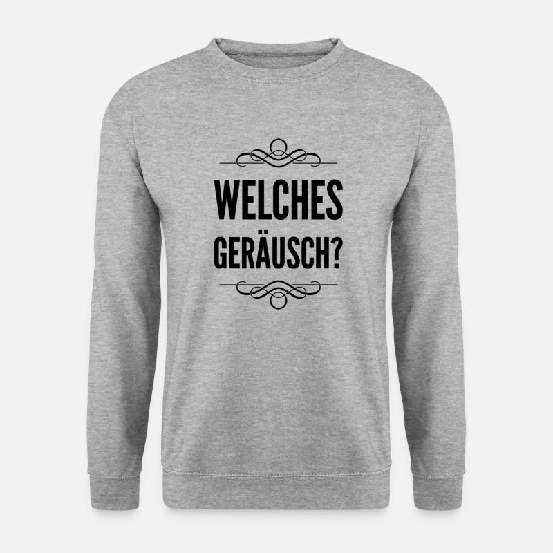 ich habe nichts gehört - Unisex Pullover - Weißgrau meliert