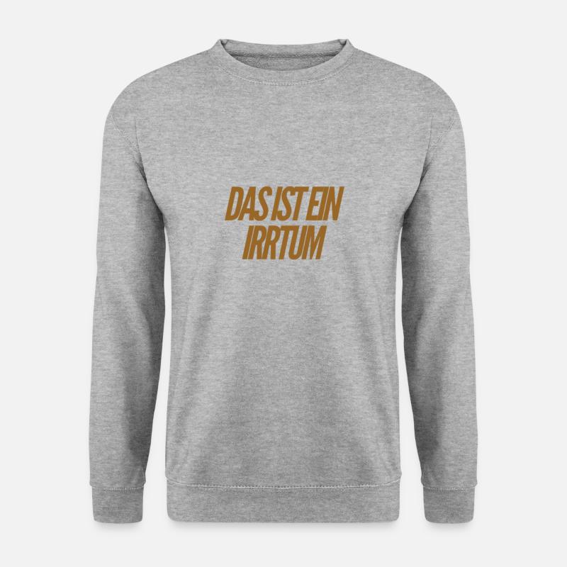 Denkfehler - Unisex Pullover - Weißgrau meliert