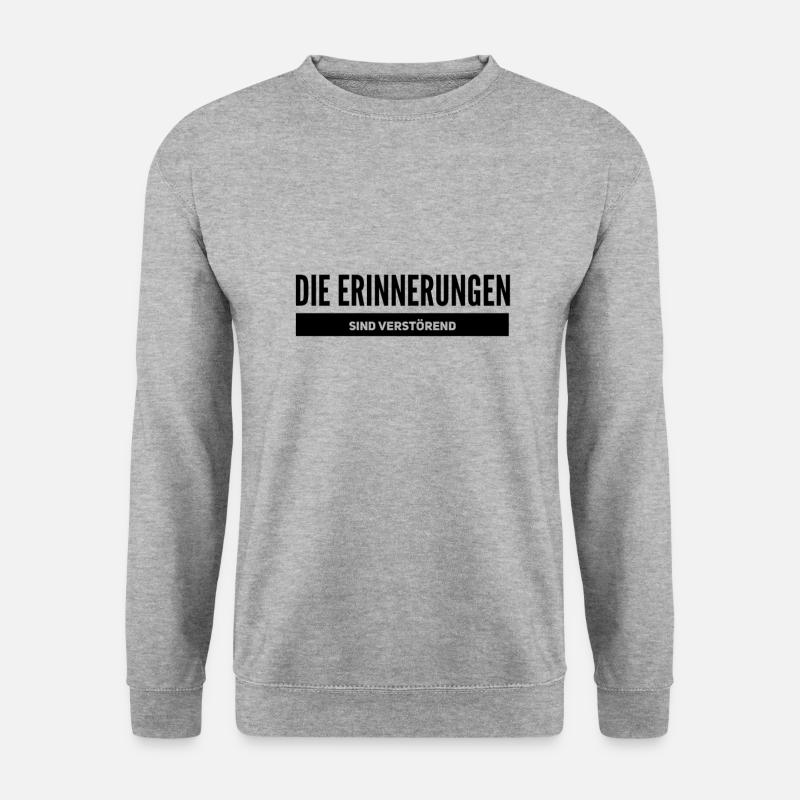 negative Erinnerungen - Unisex Pullover - Weißgrau meliert