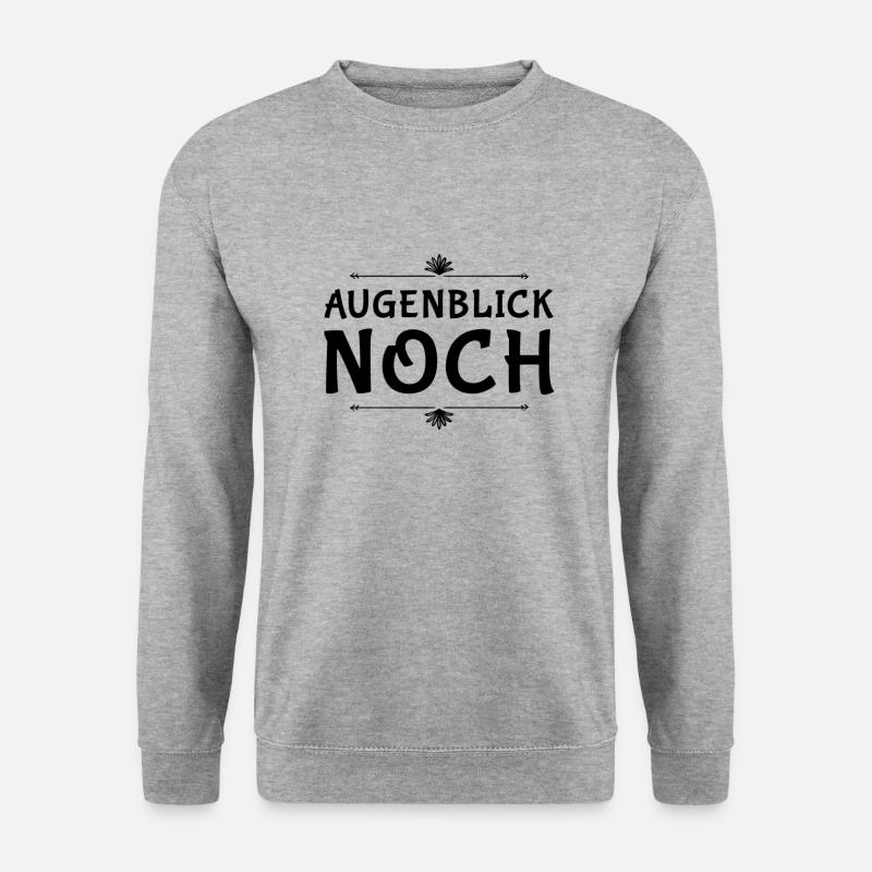ich brauche etwas Zeit - Unisex Pullover - Weißgrau meliert