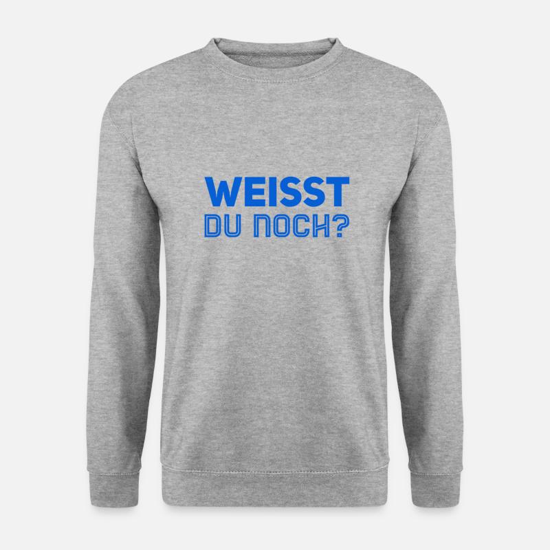 erinnerst du dich? - Unisex Pullover - Weißgrau meliert