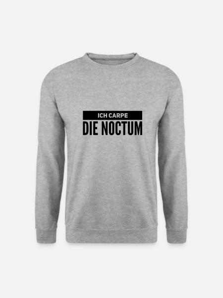 so sieht eine Nachteule aus - Unisex Pullover - Weißgrau meliert