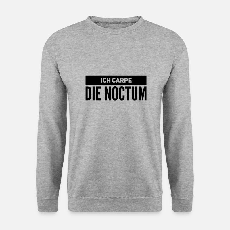 so sieht eine Nachteule aus - Unisex Pullover - Weißgrau meliert