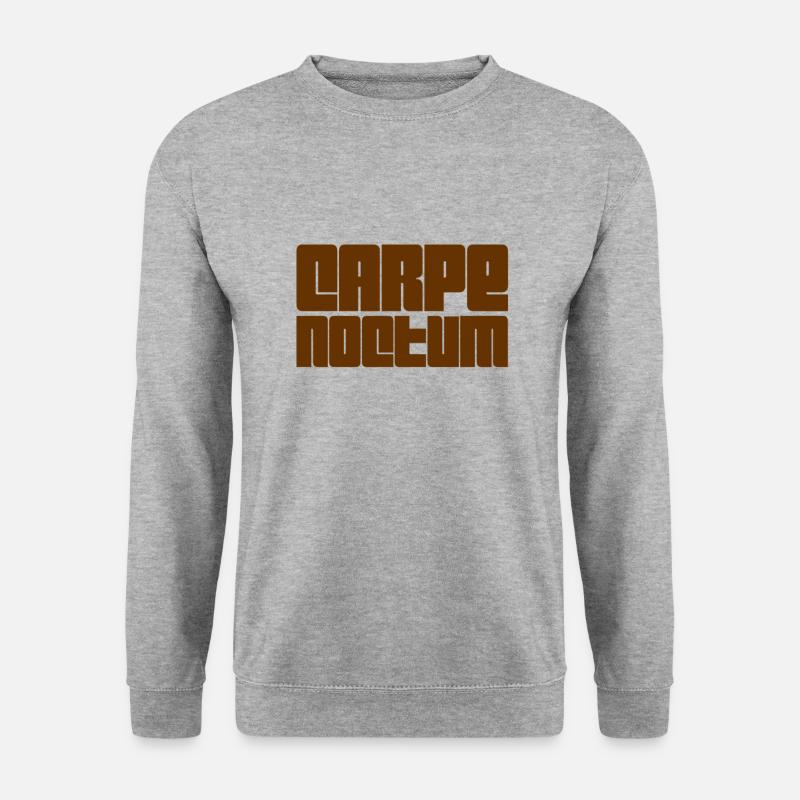 die Nacht geht immer - Unisex Pullover - Weißgrau meliert