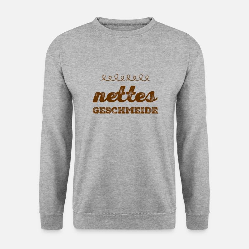 das steht mir - Unisex Pullover - Weißgrau meliert
