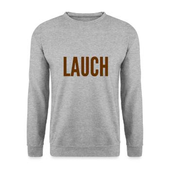 un poireau - Sweat-shirt Unisexe - gris chiné - Devant - Alina (178cm) & Michal (187cm)