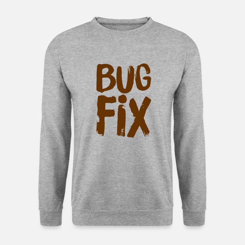 Fehlerbehebung ist mein Ding - Unisex Pullover - Weißgrau meliert