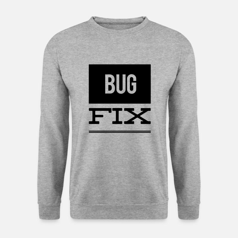 Fehlerbehebung geht immer - Unisex Pullover - Weißgrau meliert