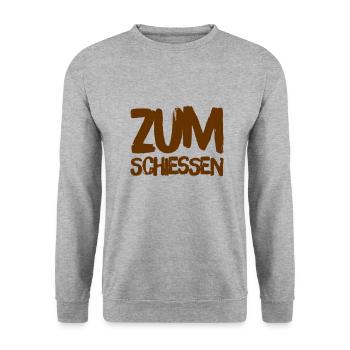 That's funny - Unisex Sweatshirt - salt & pepper - Front - Alina (178cm) & Michal (187cm)