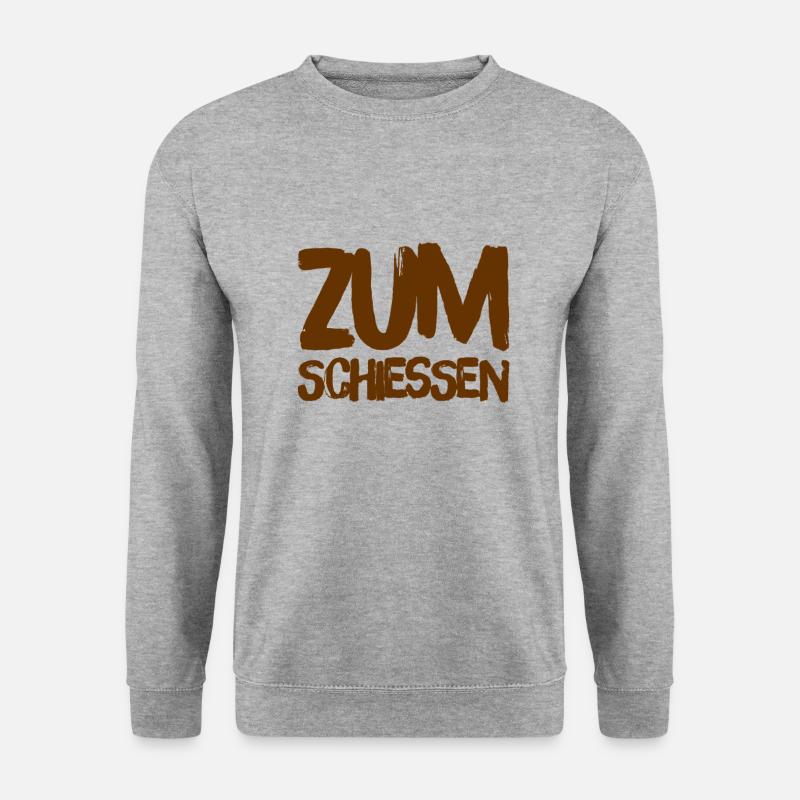 das ist witzig - Unisex Pullover - Weißgrau meliert