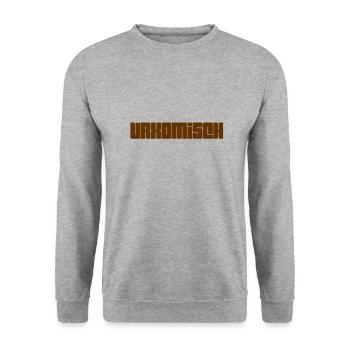 C’est marrant - Sweat-shirt Unisexe - gris chiné - Devant - Alina (178cm) & Michal (187cm)
