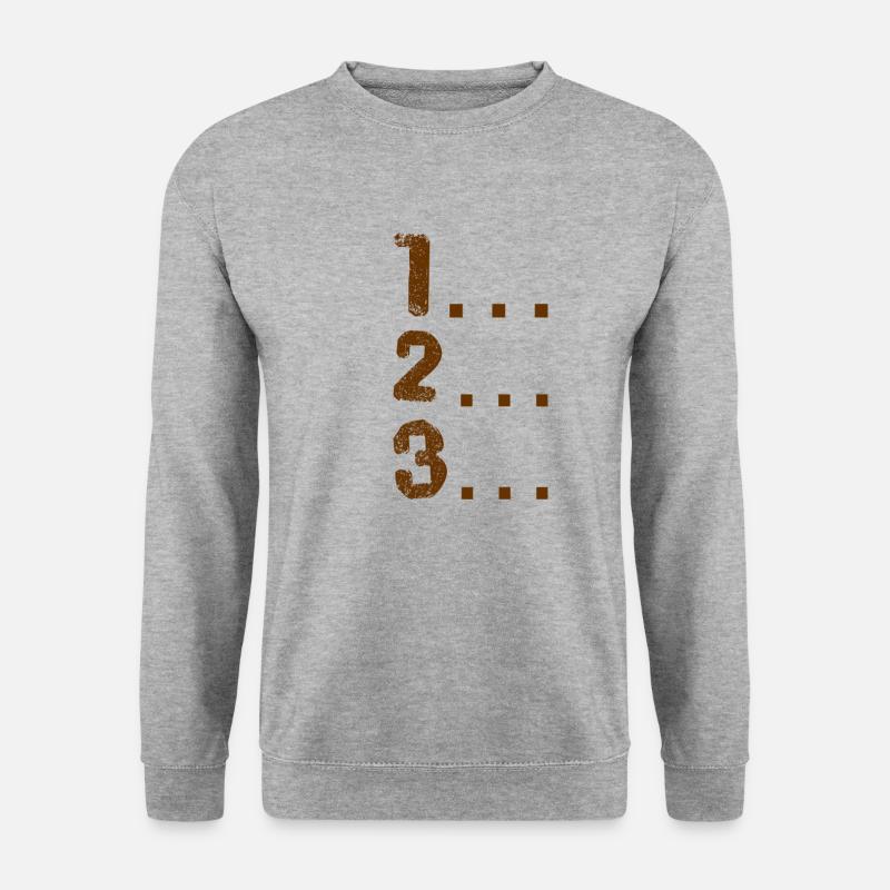 I'm counting to three - Unisex Sweatshirt - salt & pepper