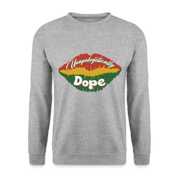 Juneteenth Black History Day Pride Gift - Unisex Sweatshirt - salt & pepper - Front - Alina (178cm) & Michal (187cm)
