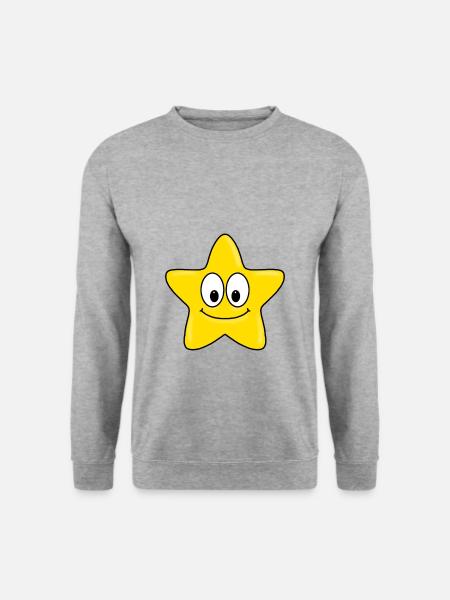 STERN - KINDER - BABYS - GESCHENKIDEEN - Unisex Pullover - Weißgrau meliert