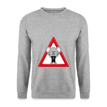 KOALA - FESTIVAL - Unisex Pullover - Weißgrau meliert - Vorne - Alina (178cm) & Michal (187cm)