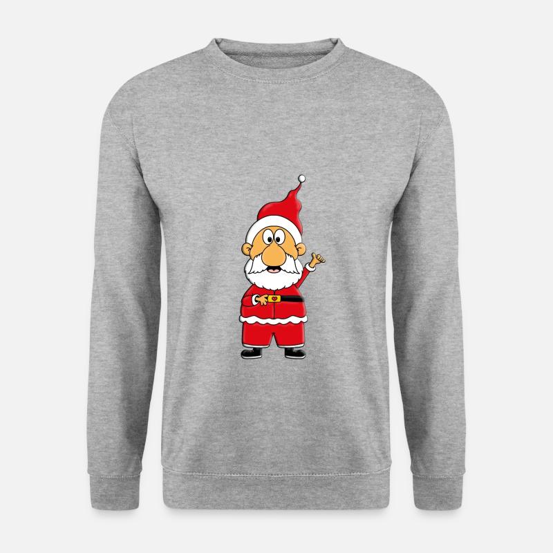 WEIHNACHTSMANN - WEIHNACHTEN - Unisex Pullover - Weißgrau meliert
