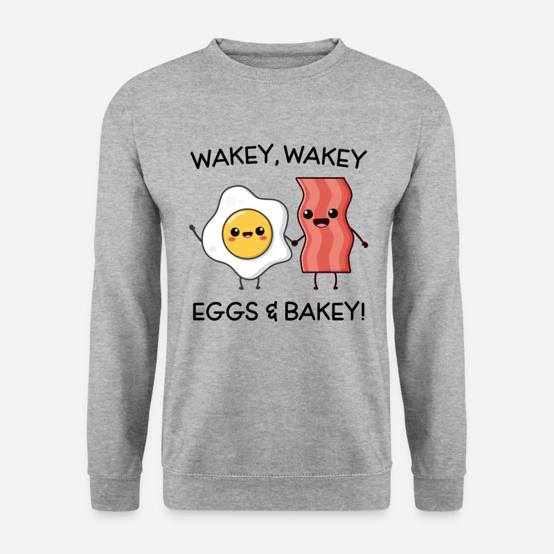 Wakey Wakey Eggs and Bakey - Unisex Sweatshirt - salt & pepper
