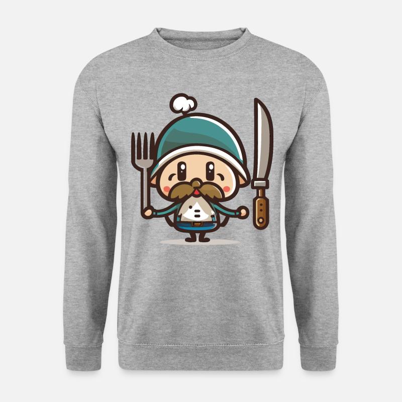 Thanksgiving-Pilger - Unisex Pullover - Weißgrau meliert