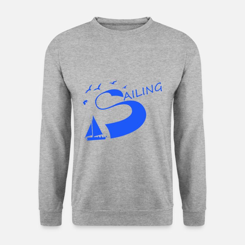 Sailing - Unisex Pullover - Weißgrau meliert