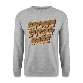 Juneteenth Black History Day Pride Gift - Unisex Sweatshirt - salt & pepper - Front - Alina (178cm) & Michal (187cm)