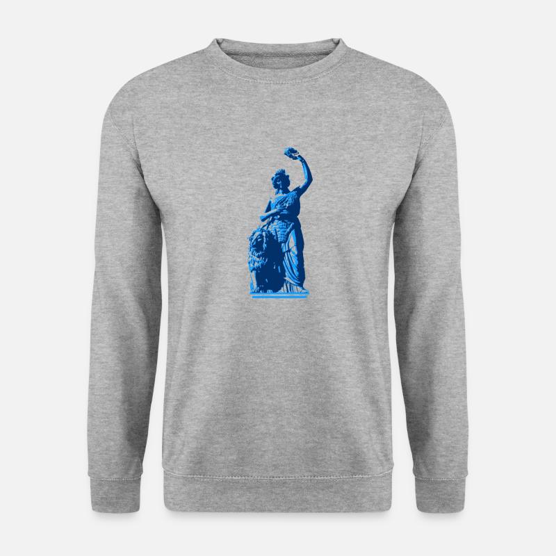 Bavaria - Blau - Unisex Pullover - Weißgrau meliert