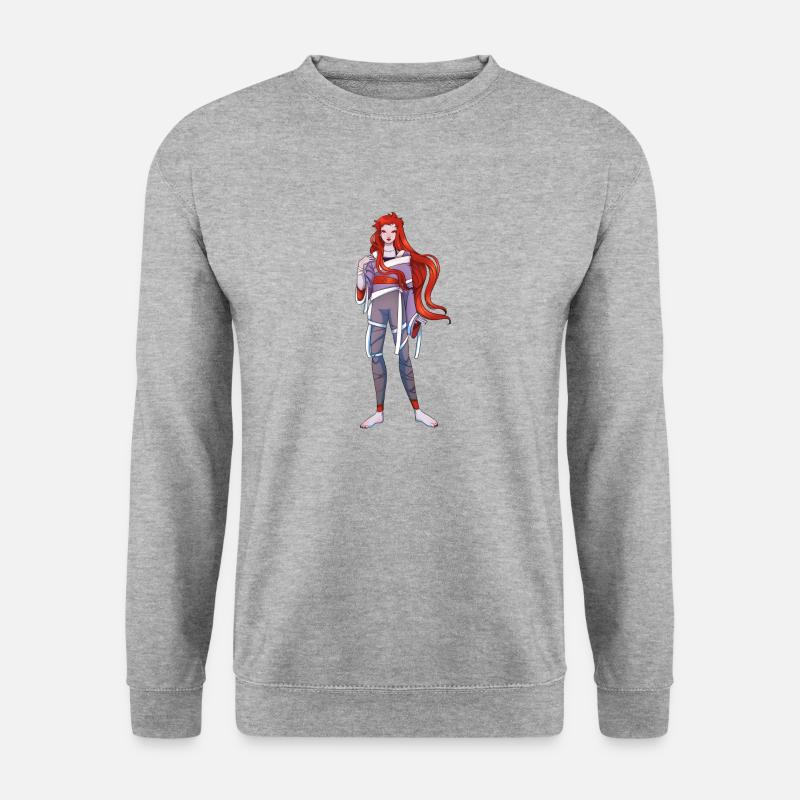 Alternative Red - Unisex Pullover - Weißgrau meliert